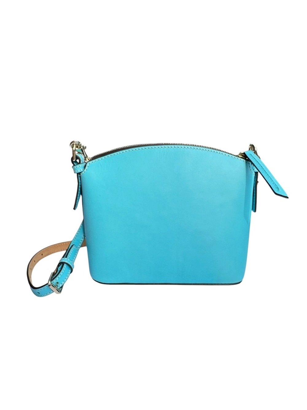 Dooney & Bourke Smooth Leather Small Domed Zip Crossbody Bag Turquoise J16978721 - Picture 3 of 11